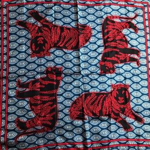 100% Silk J. Crew Tiger Scarf